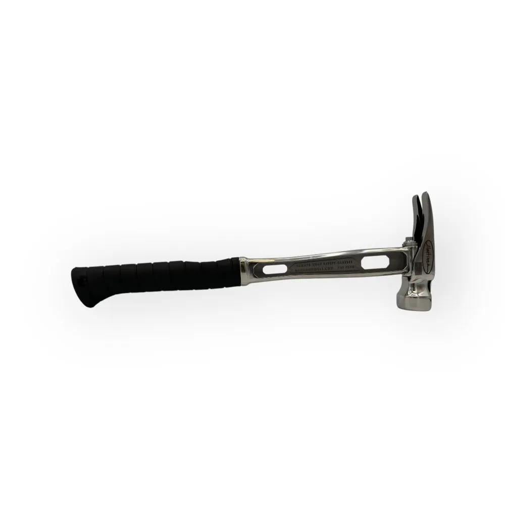 M4 Titanium Handle 12oz Smooth Steel Head Polished Precision Curved Grip Finish Hammer MZ4508_PL