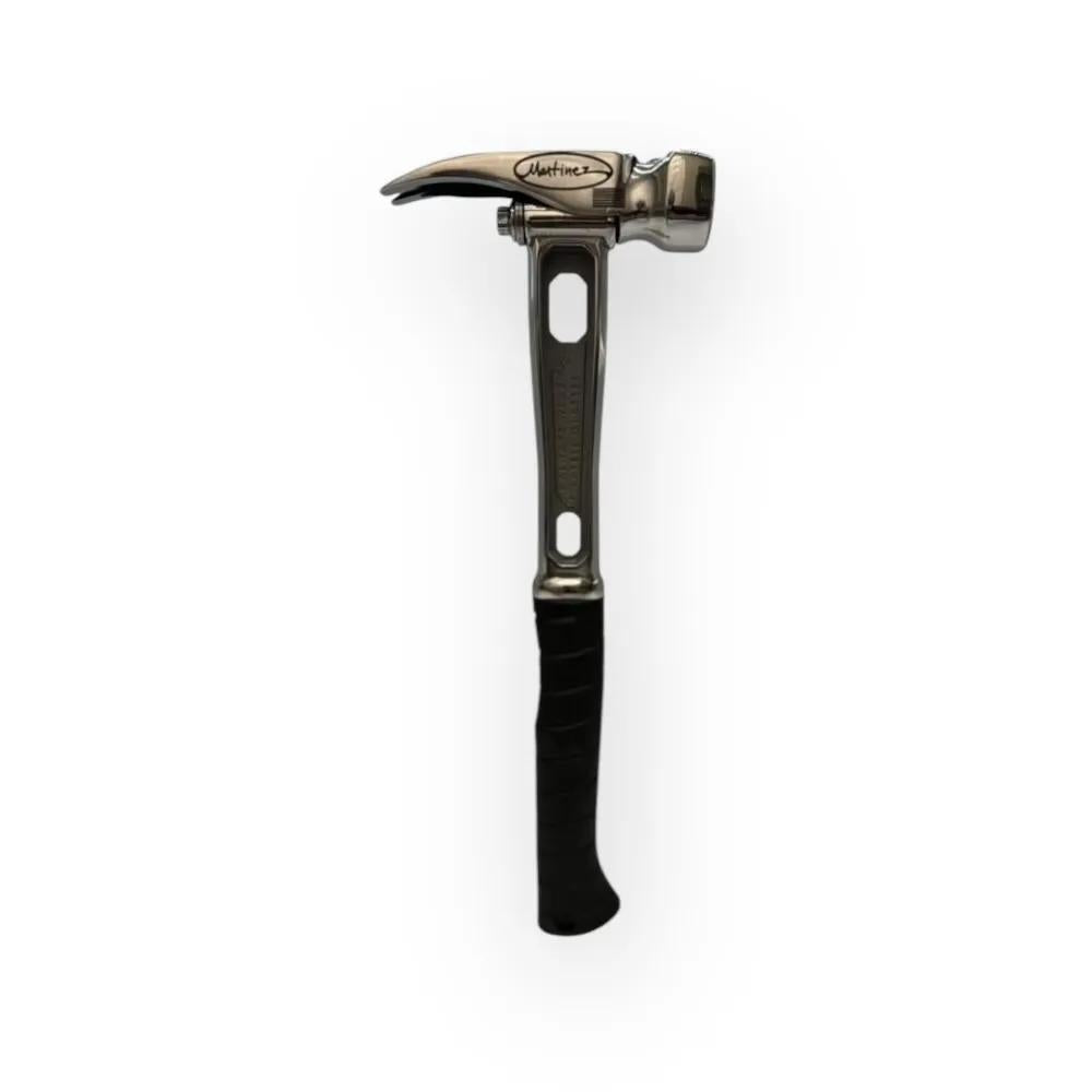 M4 Titanium Handle 12oz Smooth Steel Head Polished Precision Curved Grip Finish Hammer MZ4508_PL