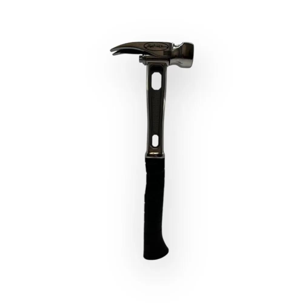 M4 Titanium Handle 12oz Smooth Steel Head Polished Precision Curved Grip Finish Hammer MZ4508_PL