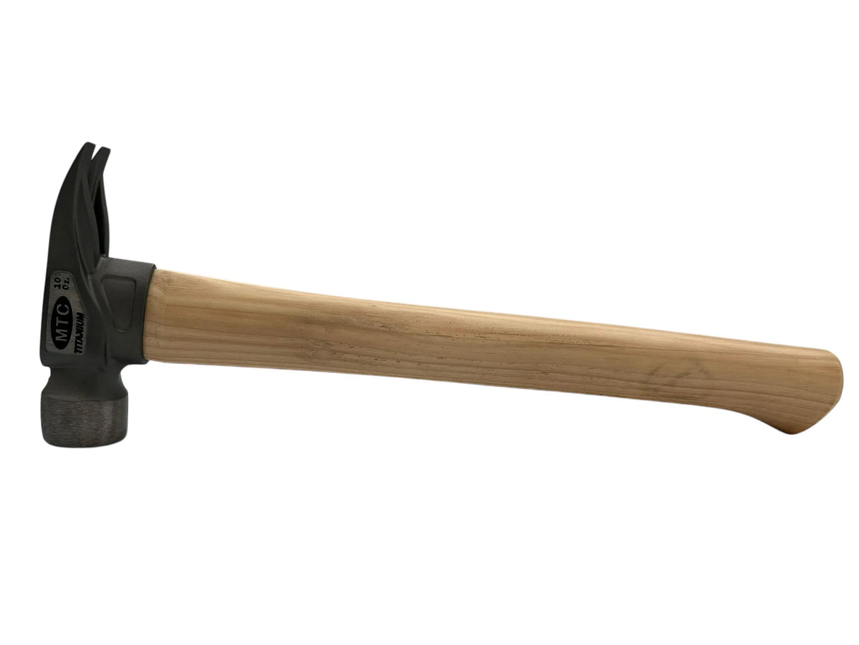 14" Titanium Head O Nose Finish Head  Wood Handle