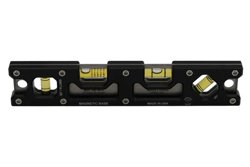 Martinez Titanium 9" Top View Magnetic Torpedo and Conduit Level - Black