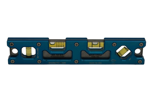 Martinez Titanium 9" Top View Magnetic Torpedo and Conduit Level - Blue