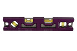 Martinez Titanium 9" Top View Magnetic Torpedo and Conduit Level - Purple
