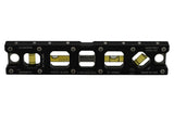 Martinez Titanium 9" V Groove Magnetic Torpedo and Conduit Level - Black