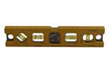 Martinez Titanium 9" V Groove Magnetic Torpedo and Conduit Level - Gold