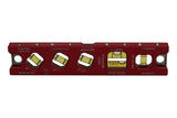 Martinez Titanium 9" V Groove Magnetic Torpedo and Conduit Level - Red