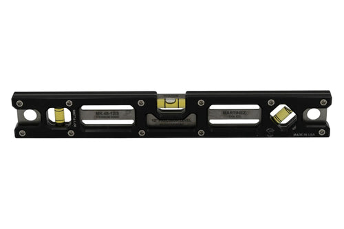 Martinez Titanium 12" Magnetic Torpedo and Conduit Level - Black