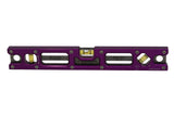 Martinez Titanium 12" Magnetic Torpedo and Conduit Level - Purple