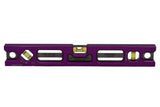 Martinez Titanium 12" Magnetic Torpedo and Conduit Level - Purple