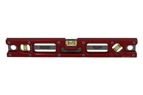 Martinez Titanium 12" Magnetic Torpedo and Conduit Level - Red