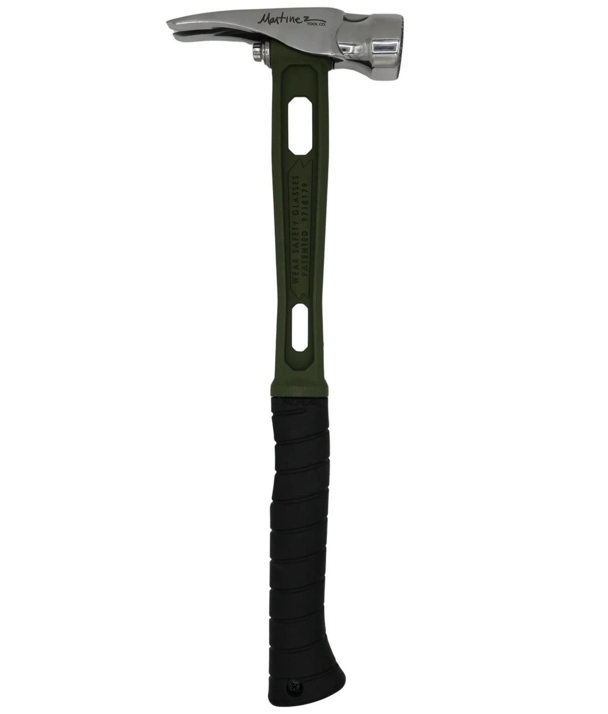 Reaper Carc Green 15oz M1 Polished Milled Etched American Flag Face Titanium Framing Hammer
