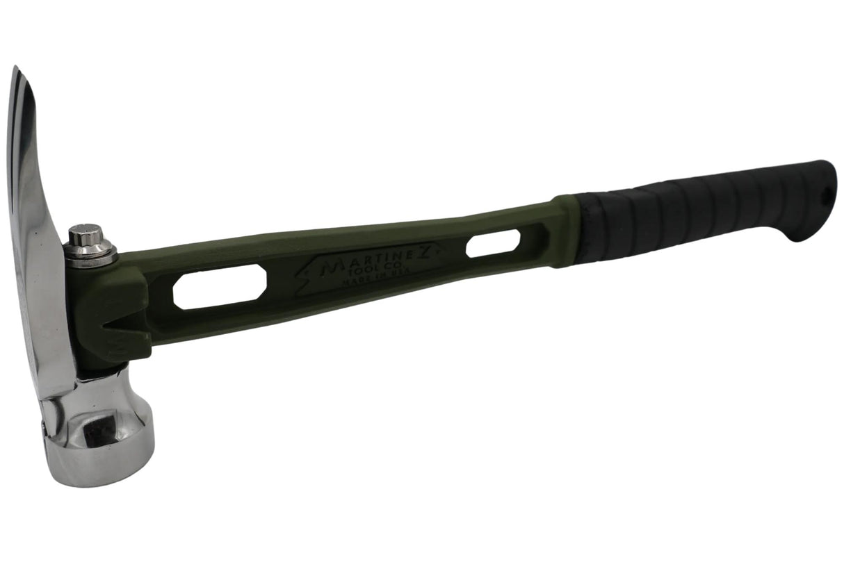 Reaper Carc Green 15oz M1 Polished Milled Etched American Flag Face Titanium Framing Hammer