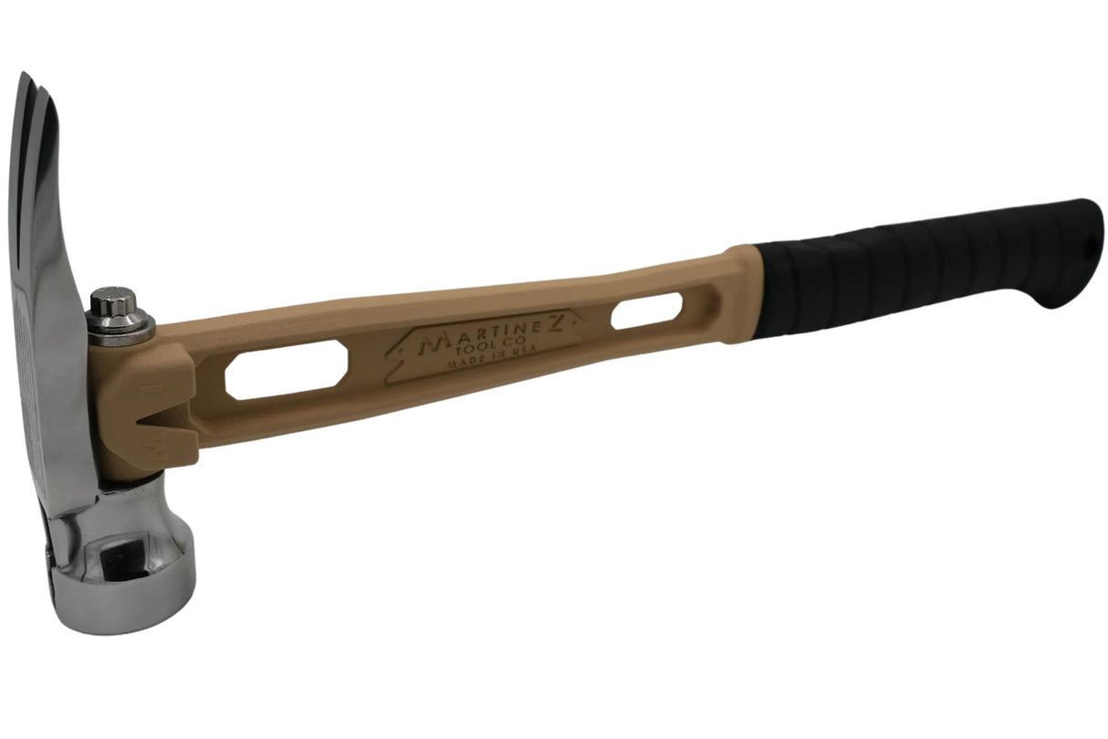 Reaper Sand 15oz M1 Polished Milled Etched American Flag Face Titanium Framing Hammer