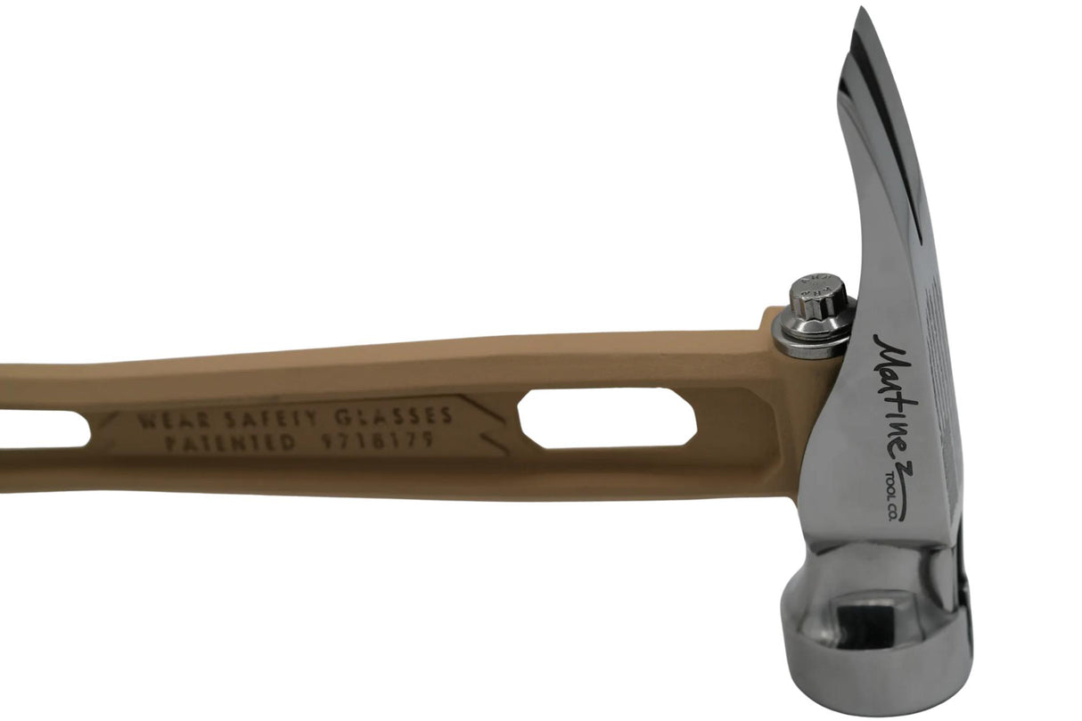 Reaper Sand 15oz M1 Polished Milled Etched American Flag Face Titanium Framing Hammer