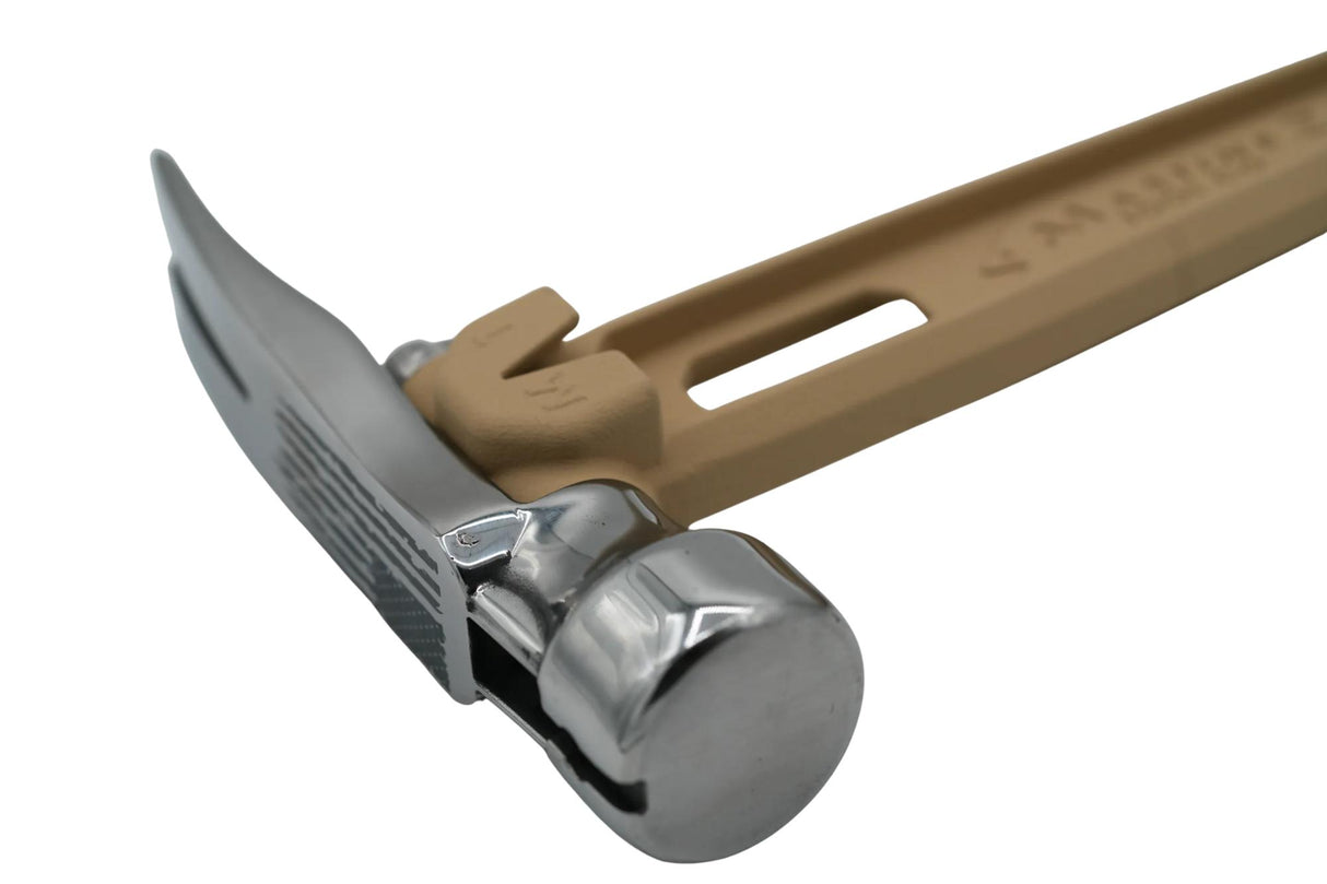 Reaper Sand 15oz Polished M1 Smooth Etched American Flag Face Titanium Framing Hammer