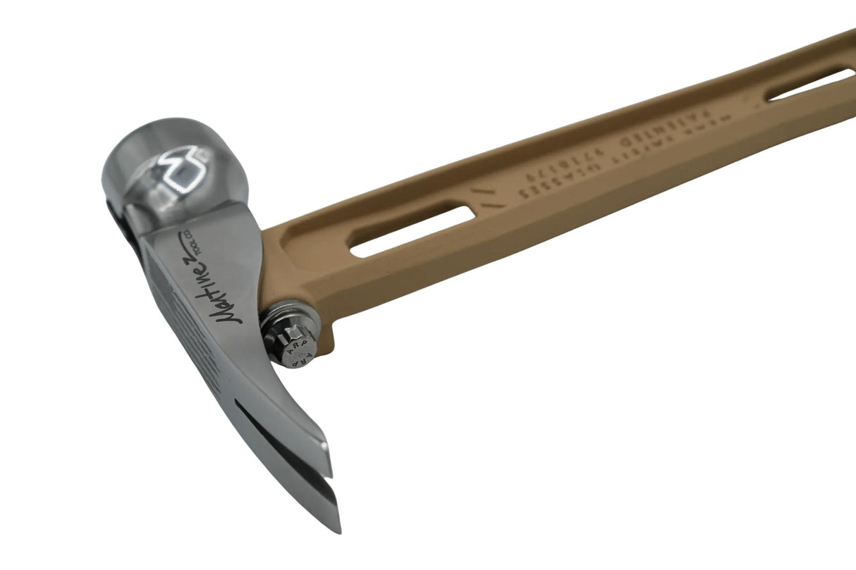 Reaper Sand 15oz Polished M1 Smooth Etched American Flag Face Titanium Framing Hammer
