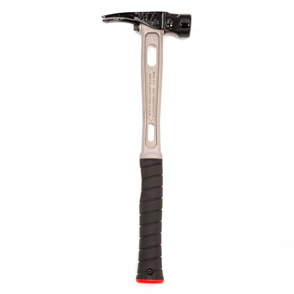M1 Titanium Handle 15oz Milled Steel Head Straight Grip Framing Hammer - Signature Series