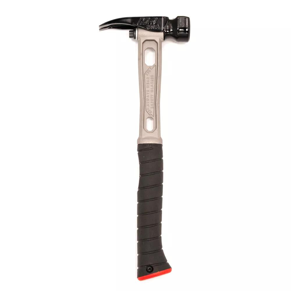 M4 Titanium Handle 12oz Dimple Steel Head Curved Grip Finish Hammer - Signature Series