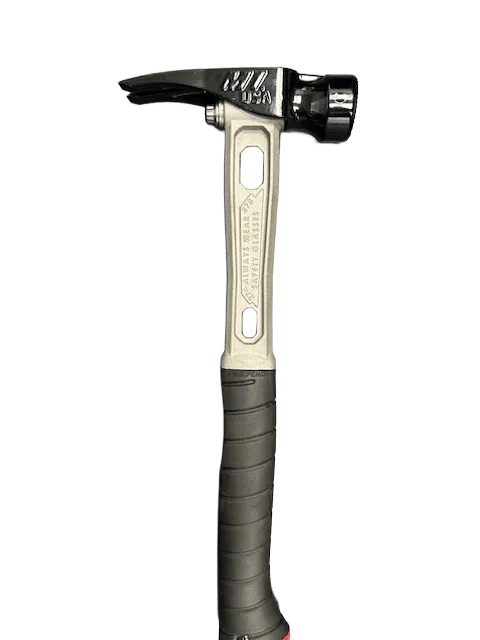 M1 Titanium Handle 15oz Milled Steel Head Curved Grip Framing Hammer - Signature Series