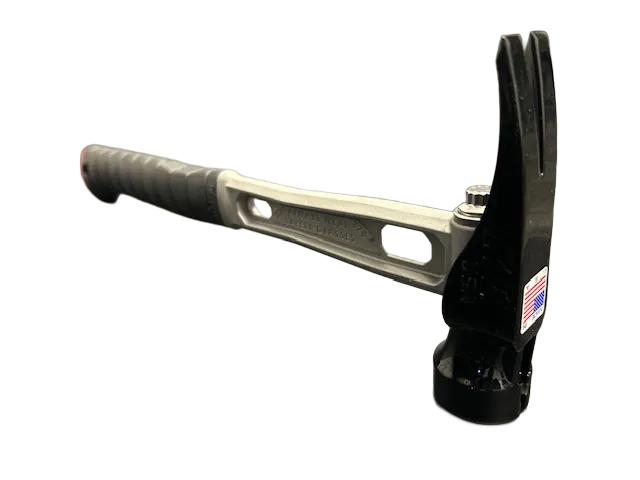 M1 Titanium Handle 15oz Milled Steel Head Curved Grip Framing Hammer - Signature Series
