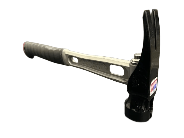 M1 Titanium Handle 15oz Milled Steel Head Curved Grip Framing Hammer - Signature Series
