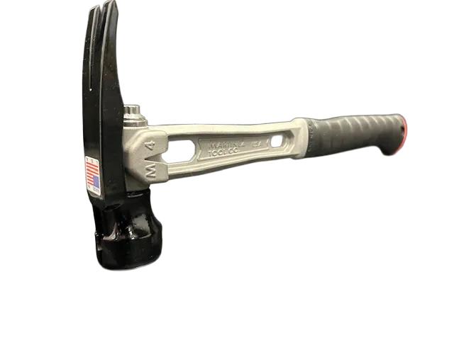 M1 Titanium Handle 15oz Milled Steel Head Curved Grip Framing Hammer - Signature Series