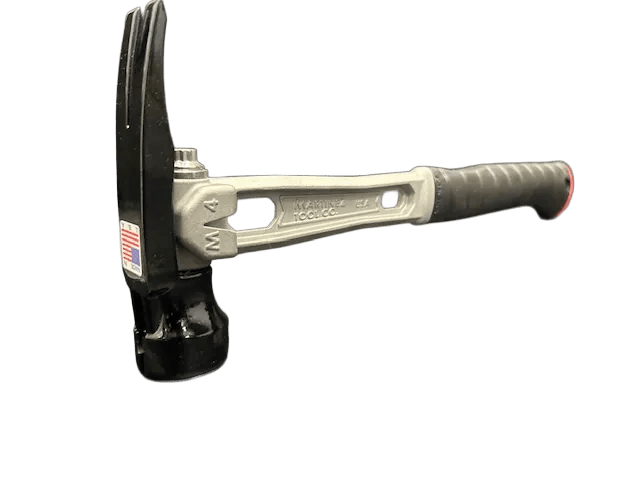 M1 Titanium Handle 15oz Milled Steel Head Curved Grip Framing Hammer - Signature Series