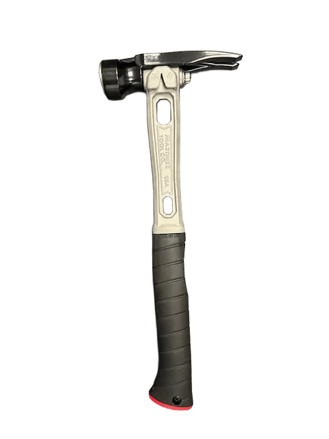 M1 Titanium Handle 15oz Smooth Steel Head Curved Grip Framing Hammer - Signature Series