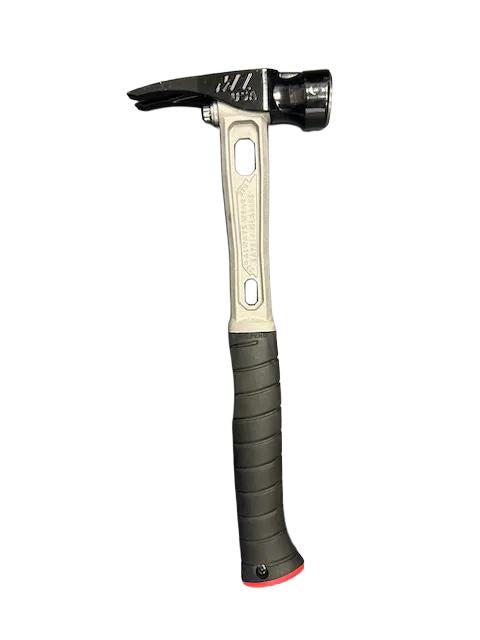 M1 Titanium Handle 15oz Smooth Steel Head Curved Grip Framing Hammer - Signature Series