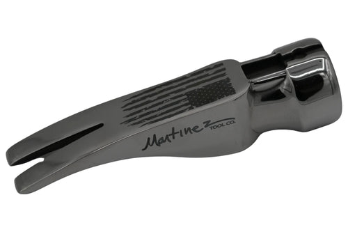 Polished Martinez Tool Co. M1 Smooth Face Framing Hammer Head With American Flag