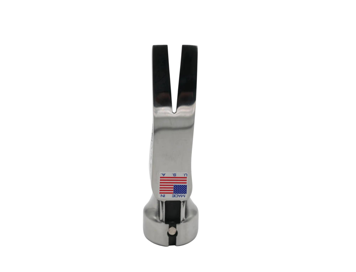 Polished Martinez Tool Co. M1 Smooth Face Framing Hammer Head