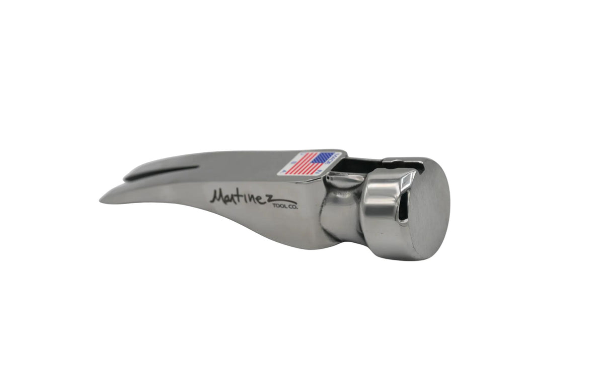 Polished Martinez Tool Co. M1 Smooth Face Framing Hammer Head