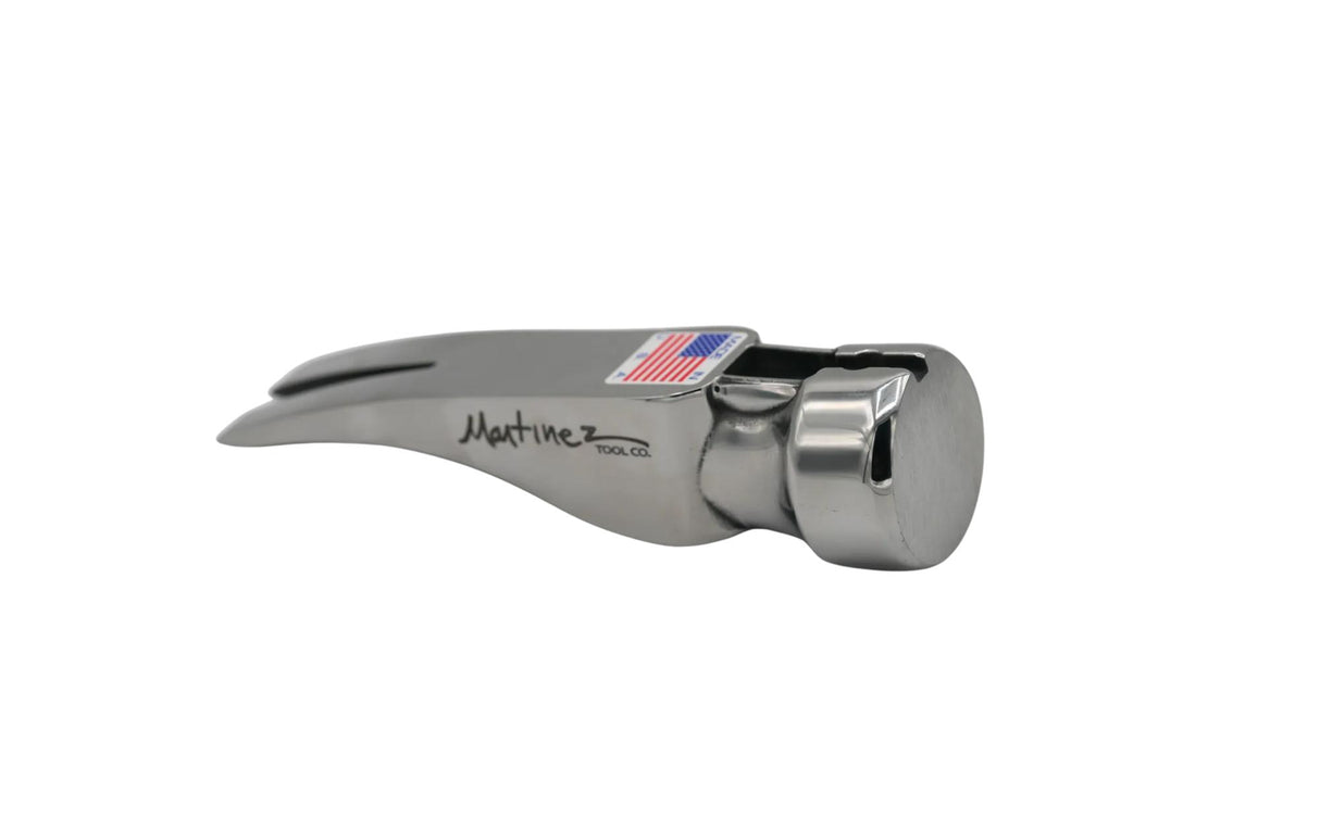 Polished Martinez Tool Co. M1 Smooth Face Framing Hammer Head