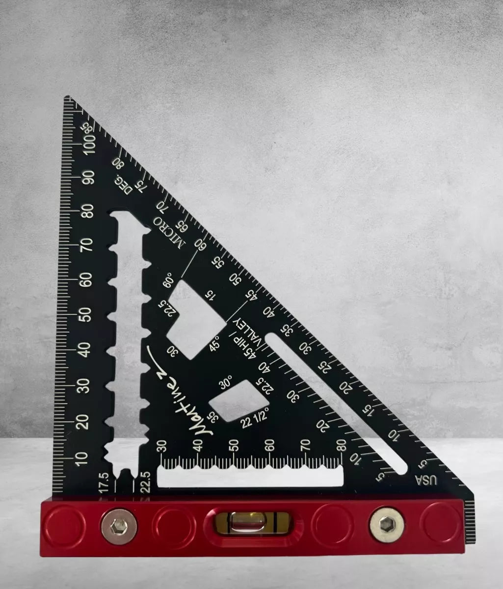 Martinez Aluminum Micro Square Metric Red