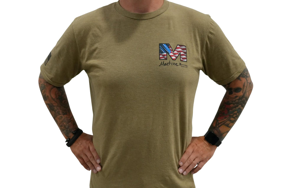 Martinez Hammer Short Sleeve Tshirt - Coyote Brown - Size Medium