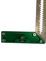 Martinez - Titanium Precision Square - (Green Anodized Heel)