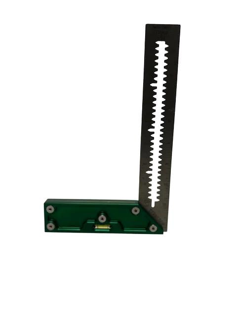 Martinez - Titanium Precision Square - (Green Anodized Heel)