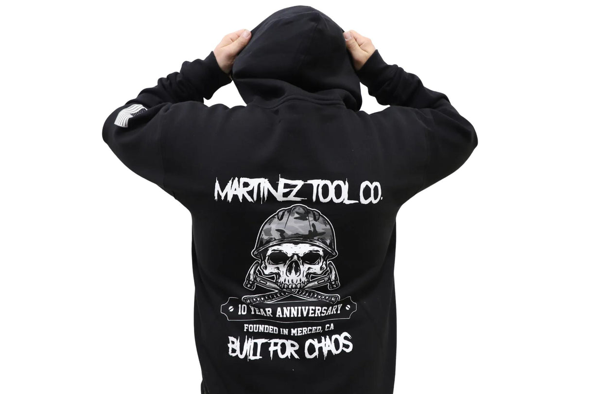 Martinez 10 Year Anniversary Hoodie - Black - Size 3XL