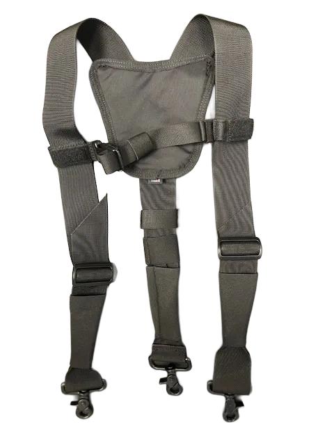 Martinez Heavy Duty Comfort Suspenders - Black & Red – Martinez