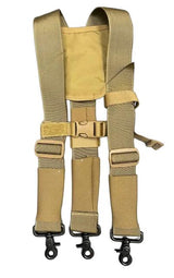 Martinez Heavy Duty Comfort Suspenders - Coyote Brown