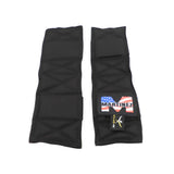 Martinez Suspender Shoulder Pads - Black & Red