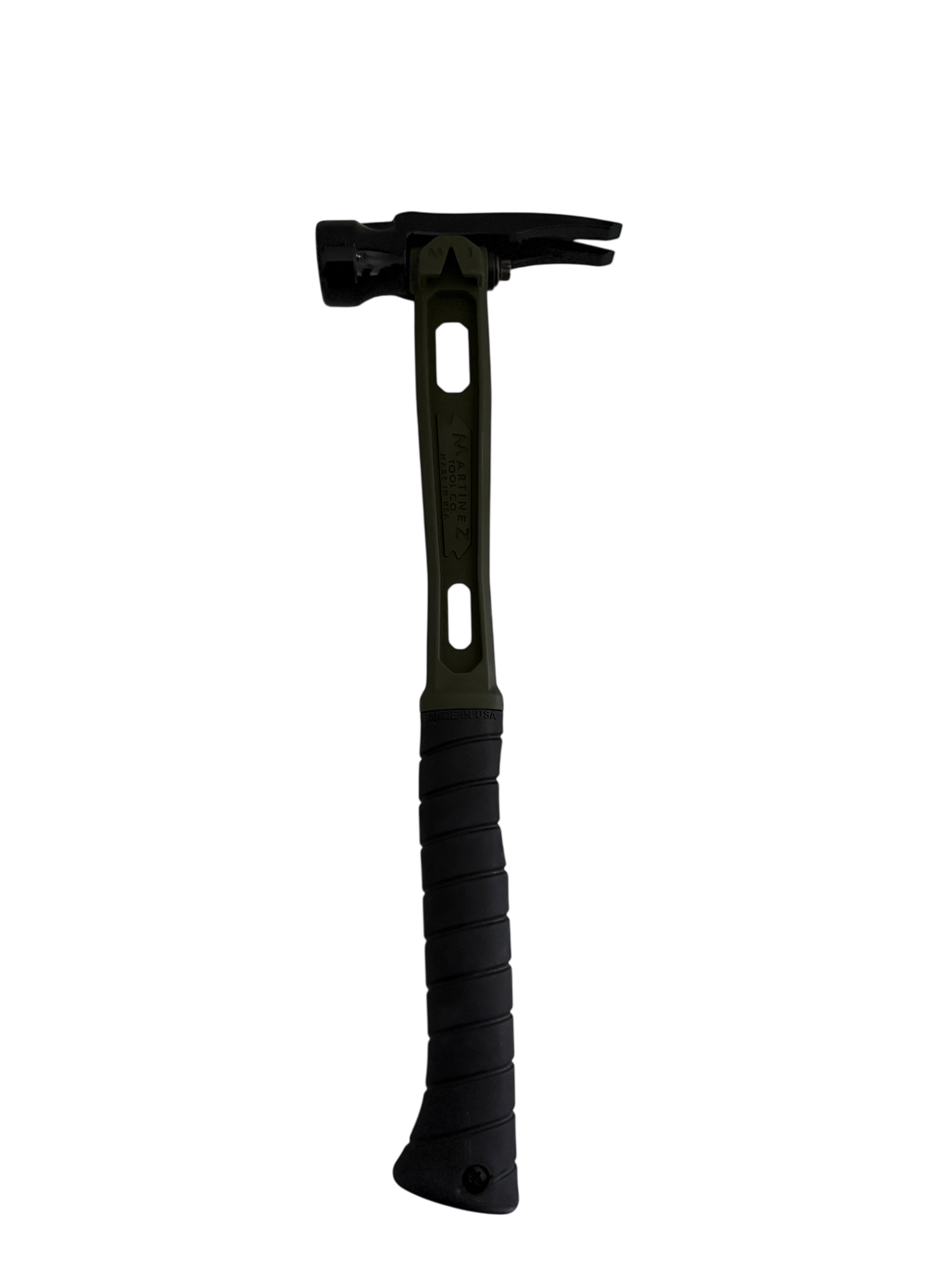 Martinez REAPER ONE - CARC GREEN 15oz M1 Milled Face Titanium Framing Hammer
