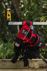 Martinez Padded Tool Belt - Black & Red - Size Large