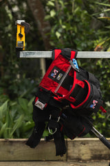 Martinez Padded Tool Belt - Black & Red - Size Large